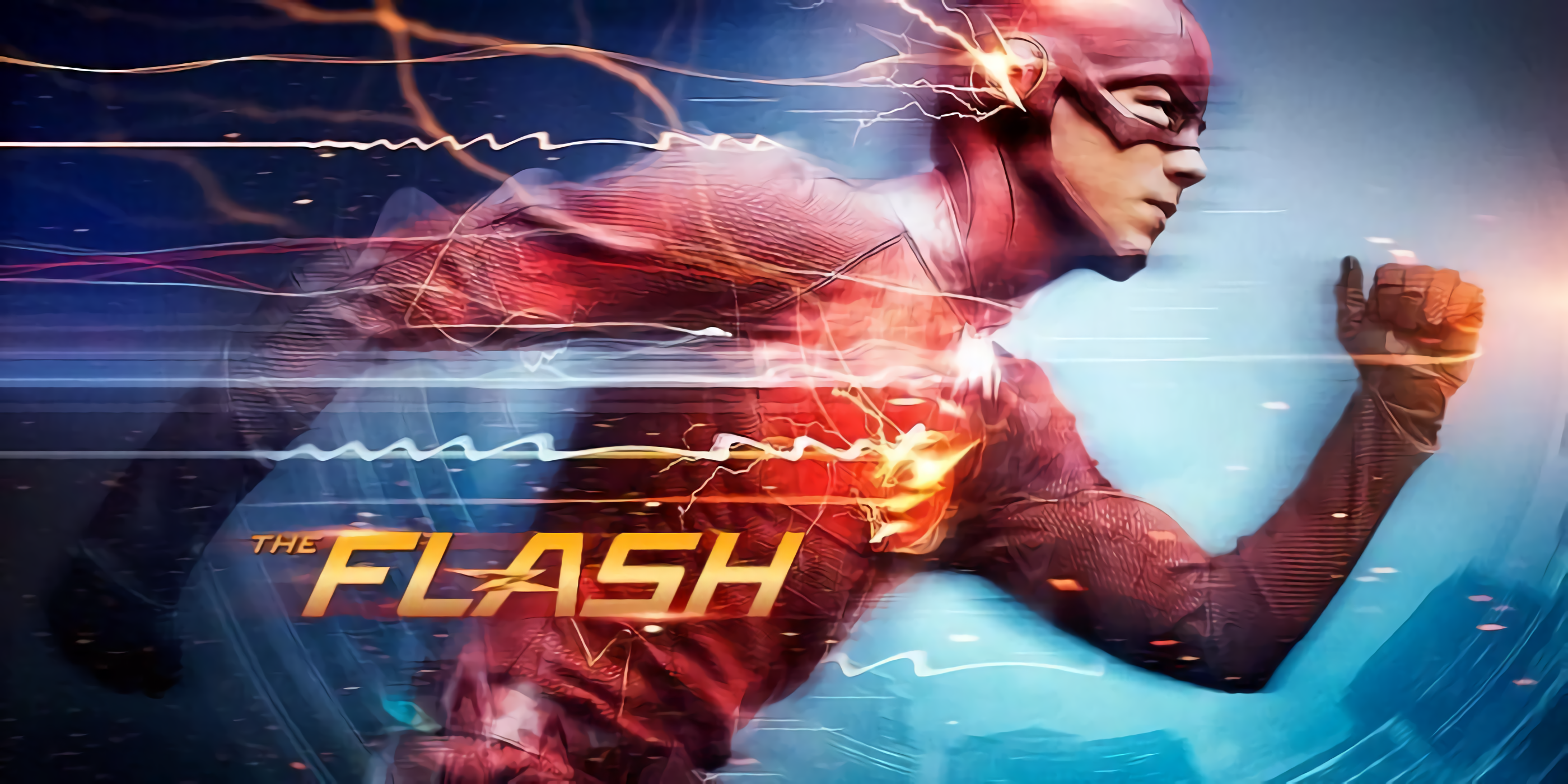 Barry Allen Flash Grant Gustin The Flash 2014 2800x1400