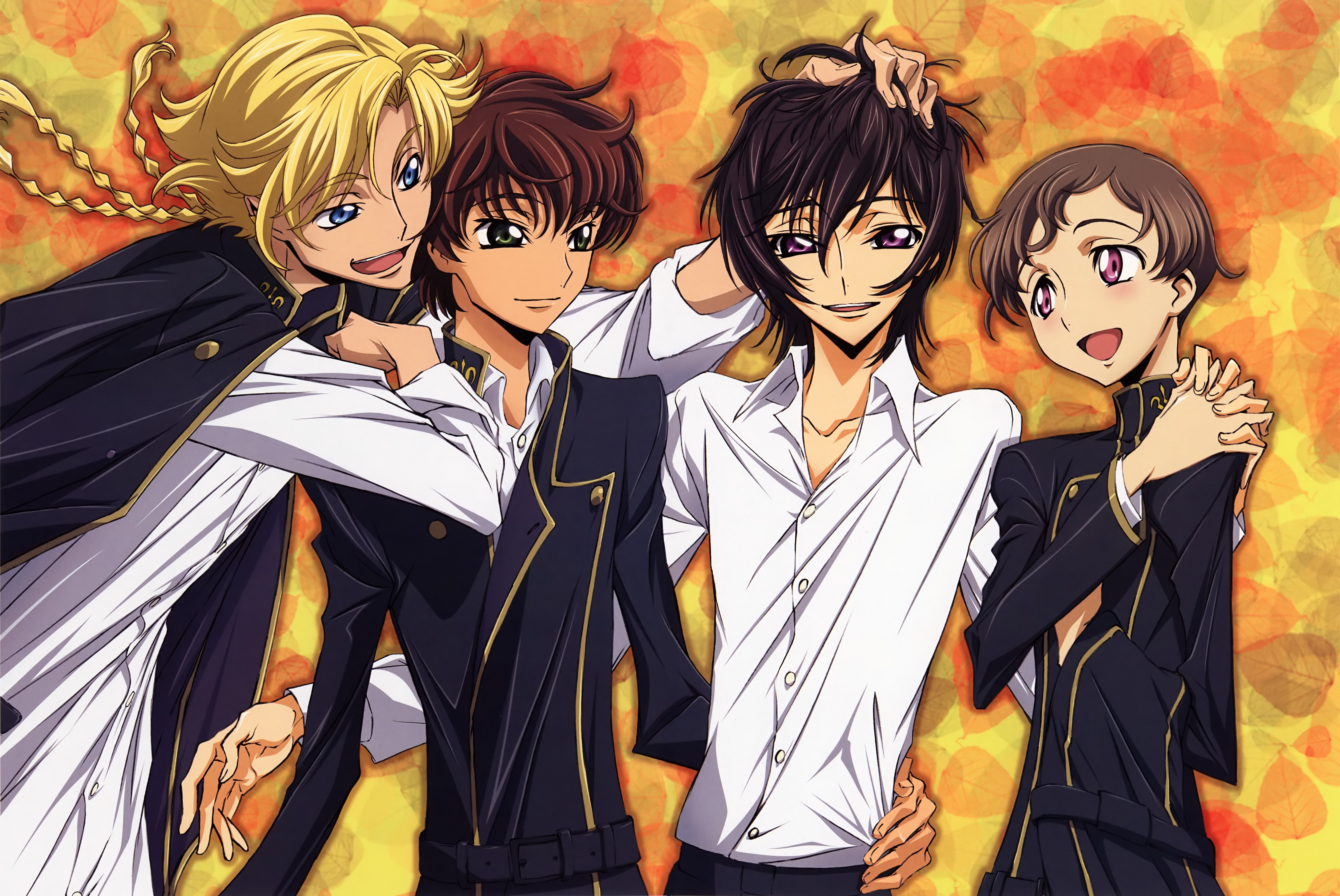 Gino Weinberg Lelouch Lamperouge Rolo Lamperouge Suzaku Kururugi 5398x3610