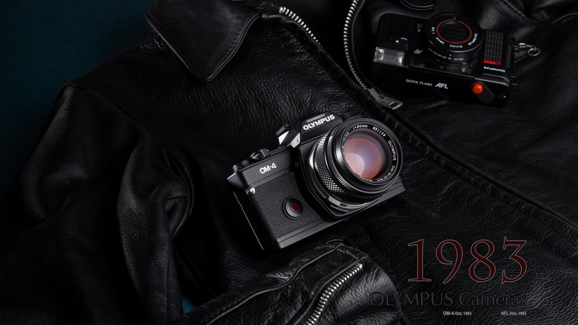 Camera Lens Old Olympus 1920x1080