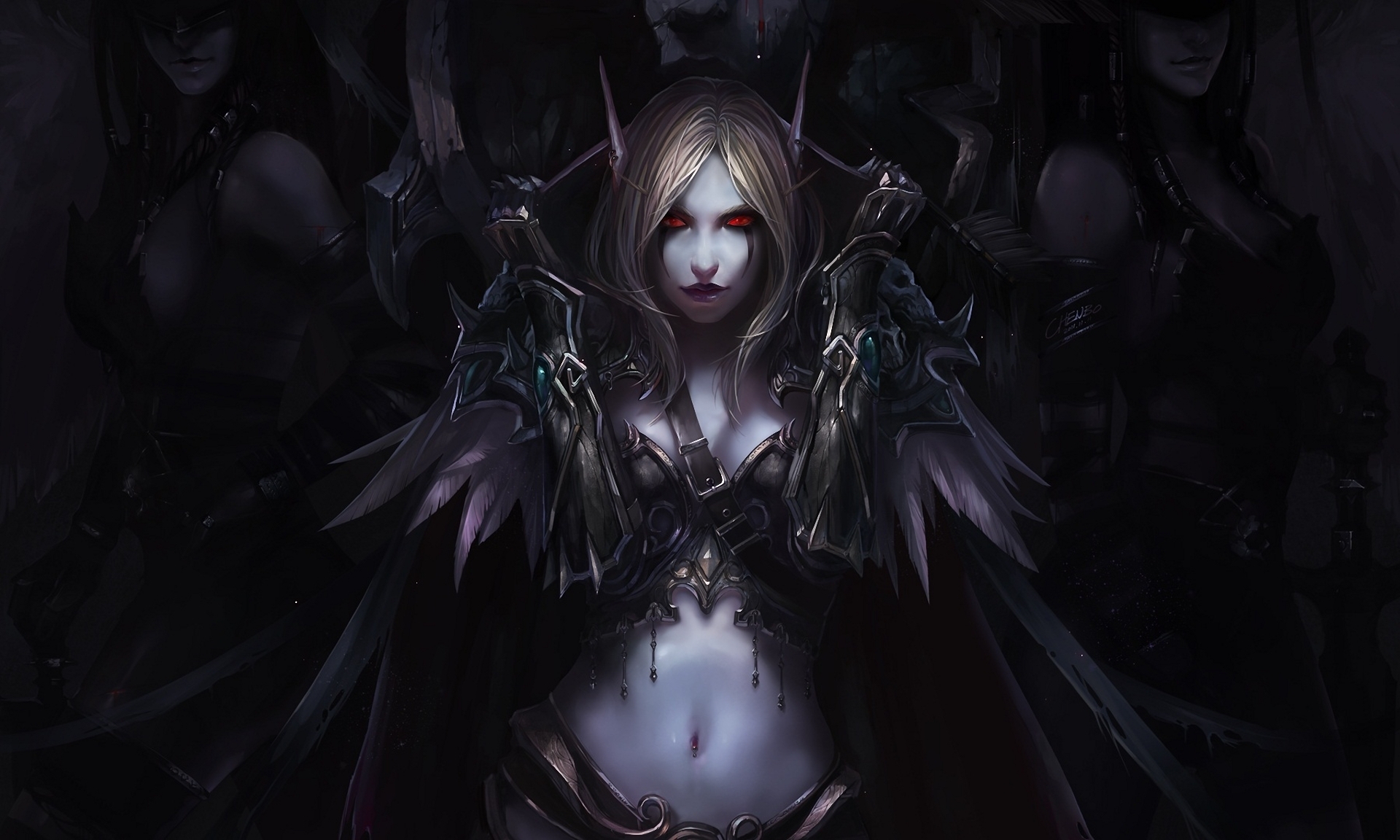 Armor Elf Fantasy Sylvanas Windrunner Woman Woman Warrior World Of Warcraft 1920x1152