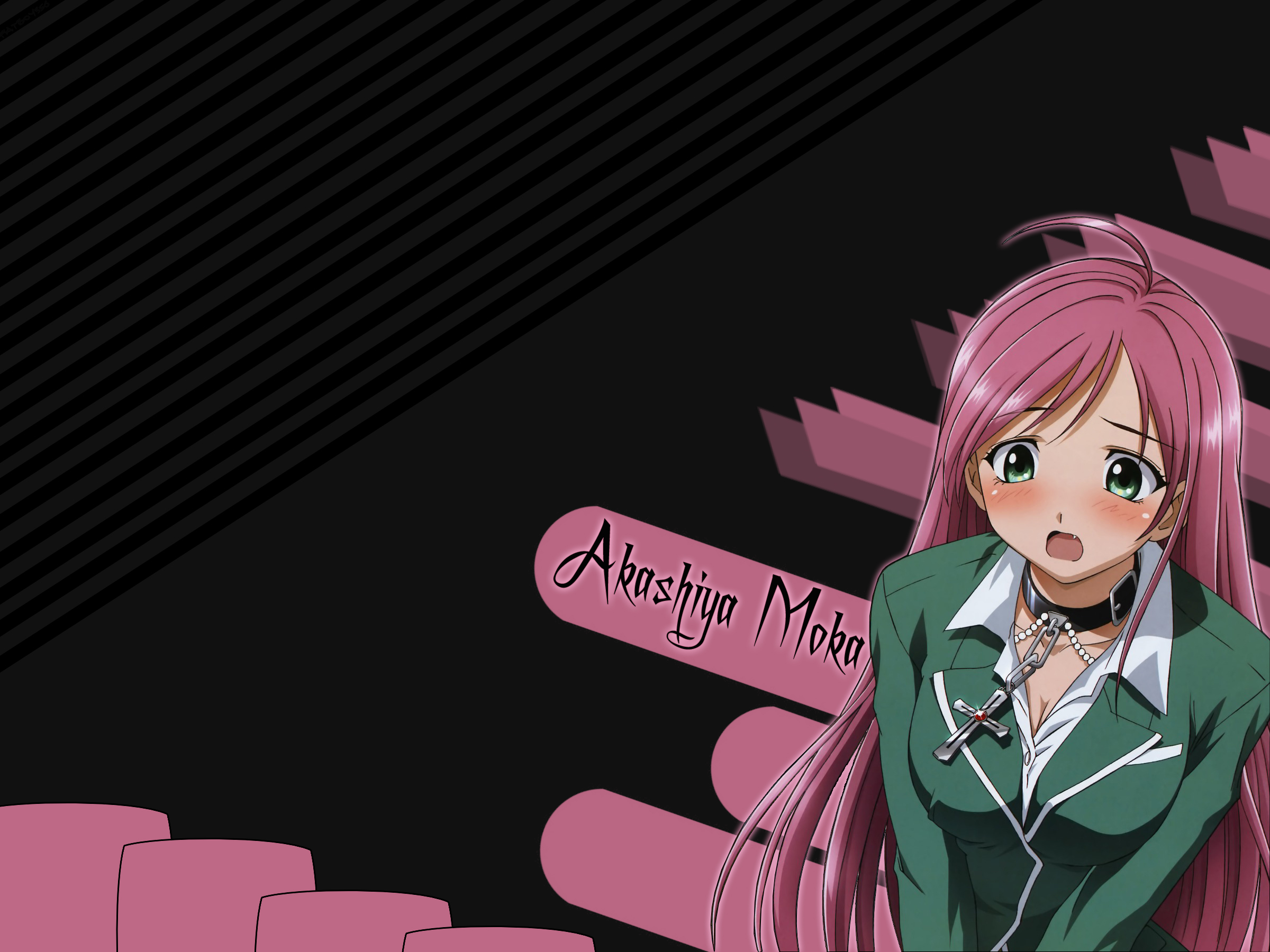 Moka Akashiya Rosario Vampire 2400x1800