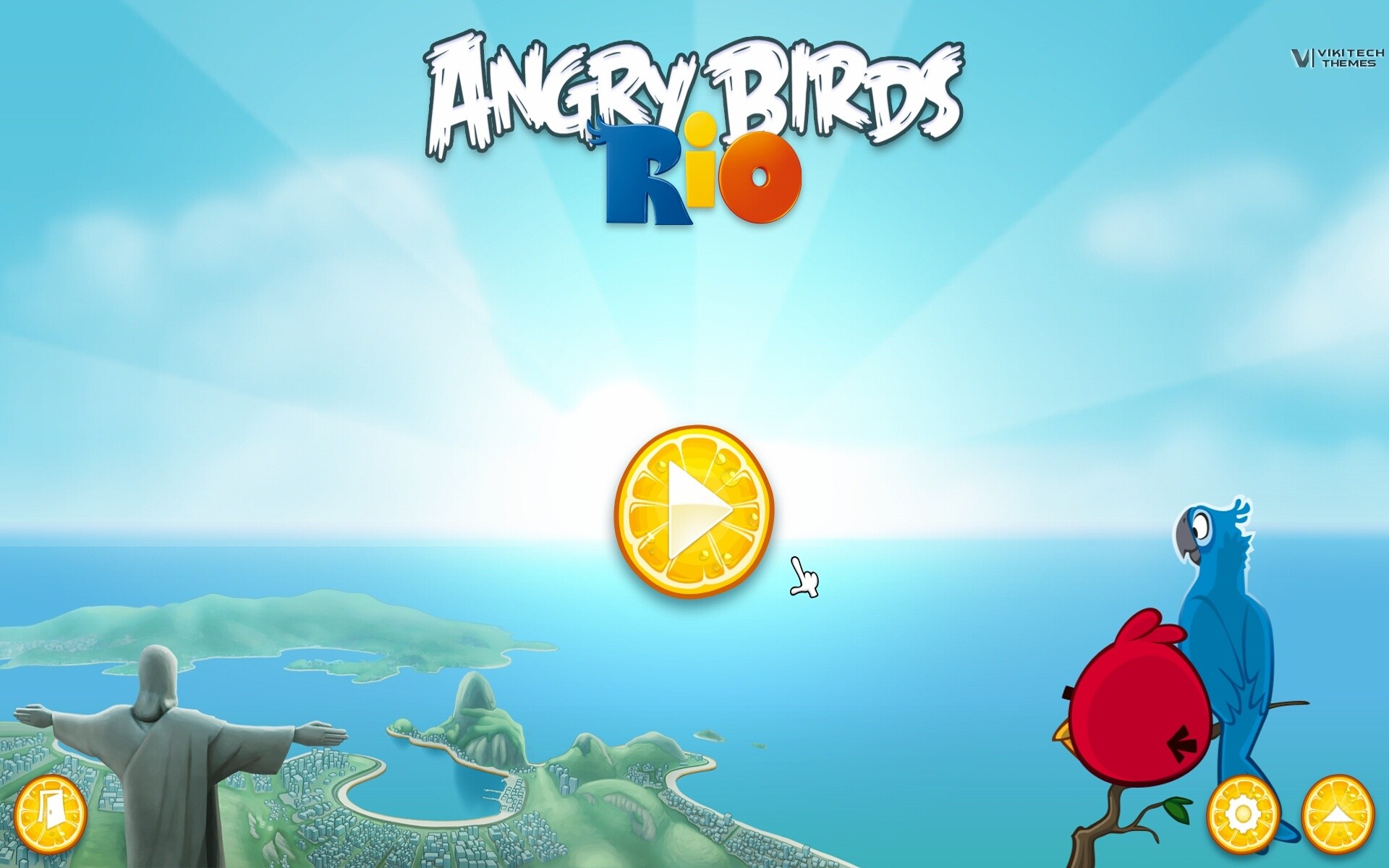 Video Game Angry Birds Rio Wallpaper Resolution 19x10 Id 7576 Wallha Com