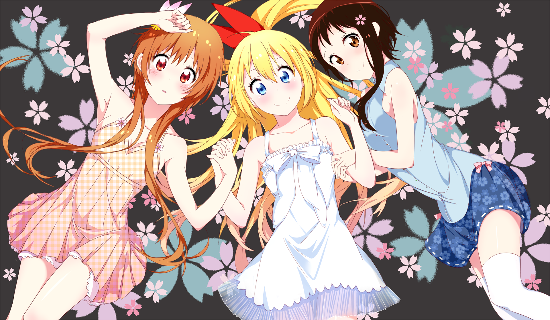 Chitoge Kirisaki Kosaki Onodera Marika Tachibana 1920x1120